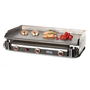 TRIO Plancha 3 feux tout inox