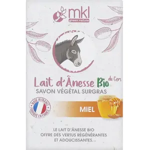 MKL Savon Lait d' nesse Savon Végétal Miel 100g pas cher
