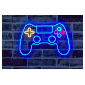 Néon Mural Led Manette Multicolore 40cm pas cher