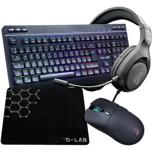 Pack Gaming The G-lab Combo Electron 4en1 Clavier Et Souris Sans Fil pas cher