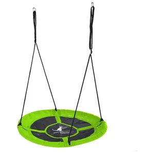 Balançoire ronde nid d'oiseau KANGUI - Vert - Charge 150kg pas cher