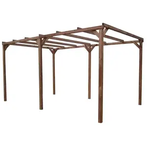 HABRITA Pergola Thonon En Bois Thermo Chauffé Sans Couverture 14,80 M² pas cher