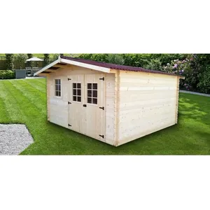 HABRITA Abri de jardin en bois 4x3m Palerme pas cher