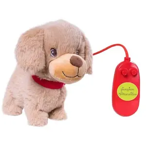 Peluche filoguidée chient Victor marche avec moi pas cher
