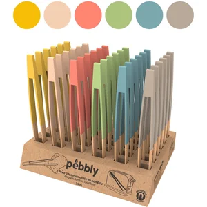 PINCE A TOAST AIMANTEE COULEUR ALEATOIRE VENDU A L'UNITE - PEBBLY pas cher