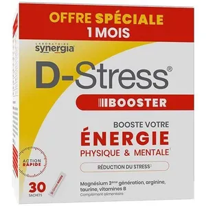 Synergia D-Stress Booster Pack Eco 1 Mois Boite de 30 Sticks pas cher