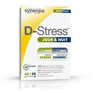 Synergia D-STRESS Jour & Nuit - Boite de 60 comprimés pas cher