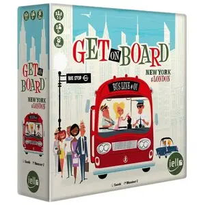 Jeu de société - IELLO - GET ON BOARD : LONDON & NEW YORK - Pour enfants dès 8 ans pas cher