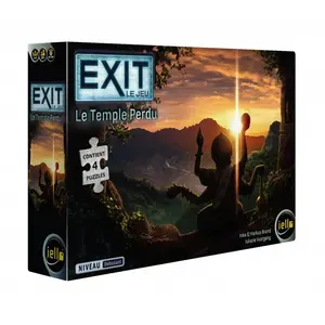 Jeu d'escape game Iello Exit Puzzle Le Temple perdu pas cher