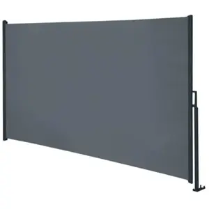 IDEPRICE Brise-vue enroulable - Non spécifié - 1.6 x 3 m - Polyester - Résistance au vent 28 km/h - Densité 240g/m² pas cher