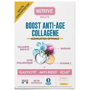 Nutrivie Collagène Ampoules Boost Anti-Age 10ml pas cher