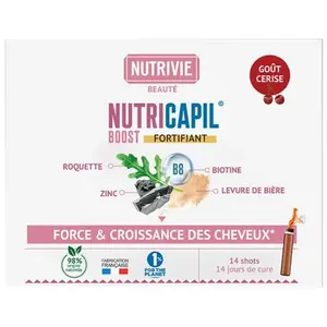 NutriVie NUTRICAPIL - Boost Fortifiant Cheveux - 14 shots x 25 ml pas cher