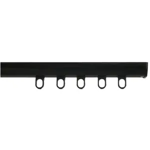 SECODIR Decorail - Tringle rail pour rideau en aluminium L.3 m Coloris - Noir