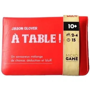 Matagot Jeu de société - MicroGame - A Table ! - Bluff, déduction et jeu de chance pas cher