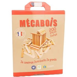 Mecabois Baril Jeux De Constructions Planchettes En Bois pas cher