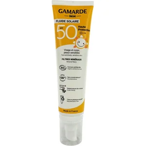 Gamarde Bébé Sun Care Fluid SPF50 Hoge Bescherming Organisch 100 ml pas cher