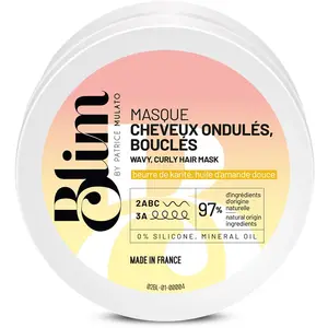 Mulato Blim Masque Pour Cheveux OndulÃ©s Et BouclÃ©s Beurre De KaritÃ© Et Huile D'Amande Douce 50ml