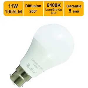 ARCOTEC Ampoule LED B22 11W 1055Lm 6400K - garantie 5 ans pas cher