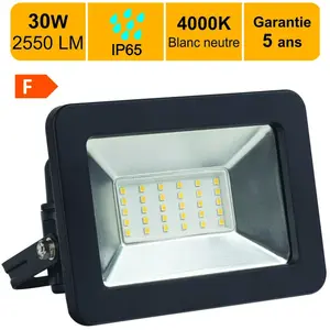 ARCOTEC Projecteur LED 30W 2550 LM 4000K IP65 connexion en direct - garantie 5 ansVendu parcdiscount