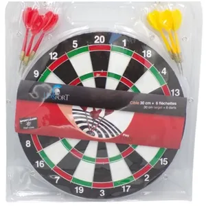 Cible de fléchettes - Marque - 30 cm - Intérieur - Mixte - 4 fléchettes incluses