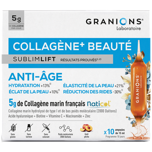 GRANIONS Collagene Marin Sublimlift - Collagene et Acide Hyaluronique - Ampoules pas cher