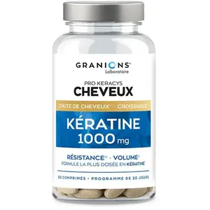 Granions - Prokeracys Keratine 1000 mg - Croissance, Anti Chute  - 90 ... pas cher