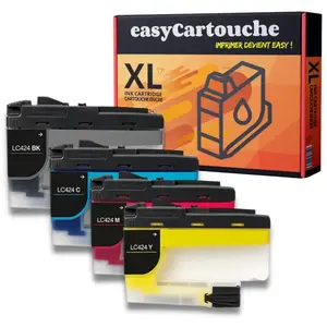 123CONSOMMABLES Pack compatible BROTHER LC424, 4 cartouches pas cher