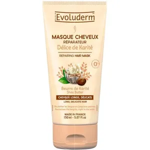EVOLUDERM - Masque Cheveux Réparateur Délice de Karité - 150ml - 99% d'Ingrédients d'Origine Naturelle pas cher