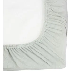 Trois Kilos Sept Housse de matelas à langer en éponge Grise (70 x 50 cm) pas cher