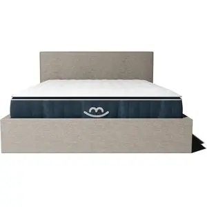 Ensemble lit coffre et matelas à mémoire de forme Victoria - 30cm - Beige / 160x200cm / SansVendu parcdiscount