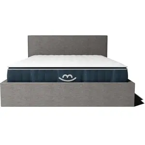 Ensemble lit coffre et matelas à mémoire de forme Victoria - 30cm - Anthracite / 140x190cm / Sans pas cher