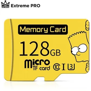 SNAKIOX 128 Go Carte mémoire Micro SD jaune 128 Go Classe mini 16 Go a... pas cher