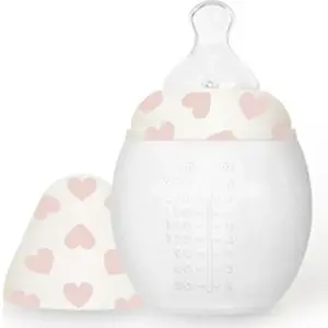 Elhée Biberon anti-colique en silicone Full of Love Pink (240 ml) pas cher