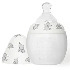 Elhée Biberon anti-colique en silicone Eléphant (150 ml) pas cher