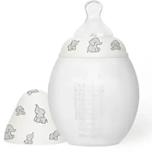 Elhée Biberon anti-colique en silicone Eléphant (330 ml) pas cher