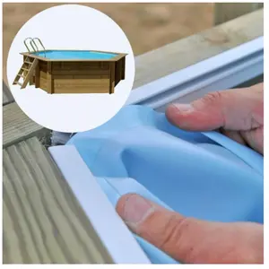 Liner compatible piscine Blooma Lunda Ø412 H120 cm - bleu - 75/100èmeVendu parcdiscount
