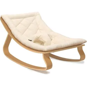 Charlie Crane Transat à balancement Levo organic milk en bois de hêtre pas cher