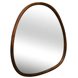 Miroir organique en bois de sapin - SWEEEK - CHARLIE - Marron - 75x70x...