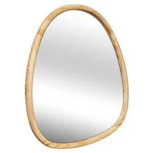 Miroir organique en bois de sapin - SWEEEK - CHARLIE - Marron - Forme singulière pas cher