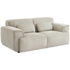 SWEEEK Canapé. Wallas. 2 places. tissu velours côtelé L 180 x P 98 x H 73cm pas cher