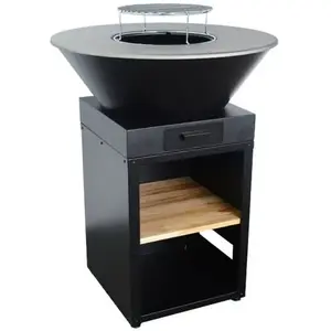 Comparateur de prix : sweeek - Brasero barbecue ø81,5cm met grillrooster, opbergruimte voor hout