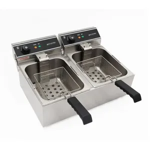 DYNASTEEL Friteuse - 2 x 10 L pas cher