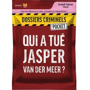 Jeu d'enquête Asmodee DC Pocket 3 - Qui a tué Jasper Van Der Meer ? pas cher
