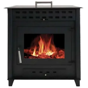 INTERSTOVES POÊLE À BOIS NOA 9 | BÛCHES 50CM - NoirVendu parcdiscount