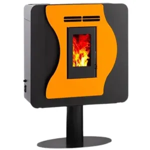 INTERSTOVES Poêle à granules CORINA 6 Etanche - Jaune pas cher