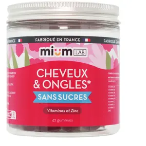 Mium Lab Cheveux et ongles 42 gummies pas cher