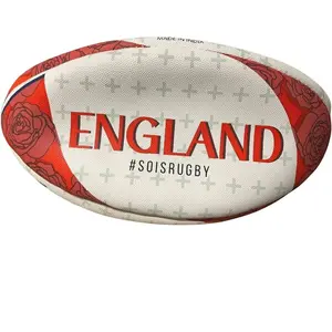 Ballon de rugby Replica Angleterre Coupe du Monde 2023 Welcome - blanc/rouge - Taille 5 - Adulte - Homme pas cher