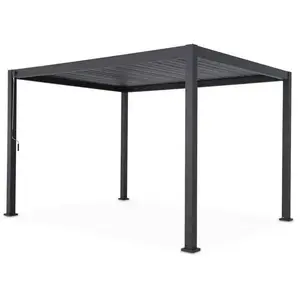 SWEEEK Pergola Bioclimatique gris anthracite Triomphe 3x4m. aluminium. à lames orientablesVendu parcdiscount