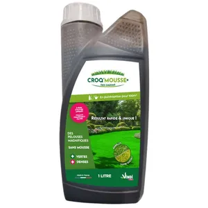 CROQ'MOUSSE des gazons Engrais liquide Pelouse « sans mousse/+vert... pas cher