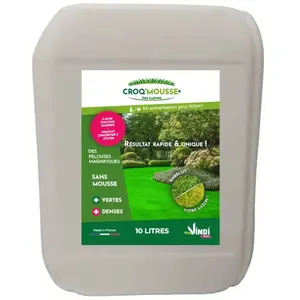 CROQ'MOUSSE des gazons   Engrais liquide   Pelouse « sans mousse/+vert... pas cher